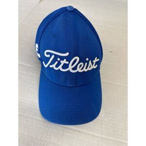 Titleist Pro V1 FootJoy Golf Hat New Era Blue S/M Fitted Mesh Cap